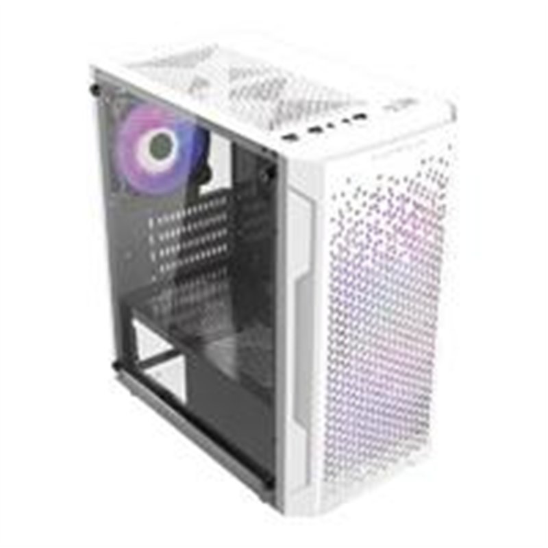 GABINETE GAMER BALAM RUSH ARTIC GI725 / MINI TORRE / MICRO ATX, MINI ITX / VENTILADOR RGB / PANEL CRISTAL TEMPLADO, METAL / BLAN