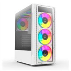 GABINETE BALAM RUSH DRAGONFLY CRYSTAL GM745 / MINI TORRE/ ATX, MICRO ATX, MINI ITX / PANEL CRISTAL TEMPLADO/ ILUMUMINACION RGB/ 