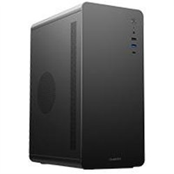 GABINETE MICRO TORRE QUARONI MICRO ATX, MINI ITX/1USB 2.0 1USB 3.0/USB 3.0/VERTICE CURVO/FUENTE 500 W/NEGRO