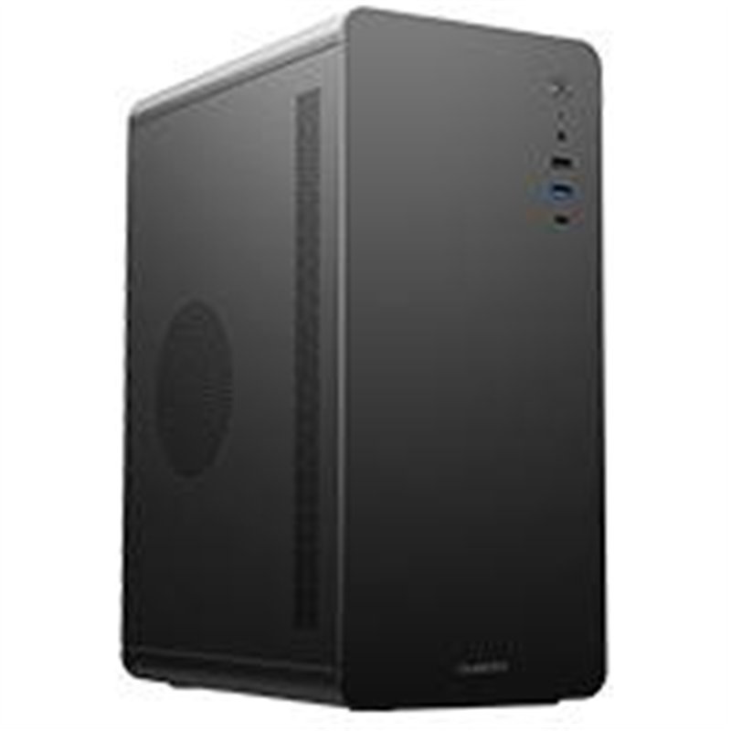 GABINETE MICRO TORRE QUARONI MICRO ATX, MINI ITX/1USB 2.0 1USB 3.0/USB 3.0/VERTICE CURVO/FUENTE 500 W/NEGRO