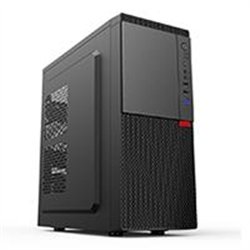 GABINETE MEDIA TORRE QUARONI ATX, MICRO ATX, MINI ITX/2USB 2.0 1USB 3.0/USB 3.0/FUENTE 500 W/NEGRO