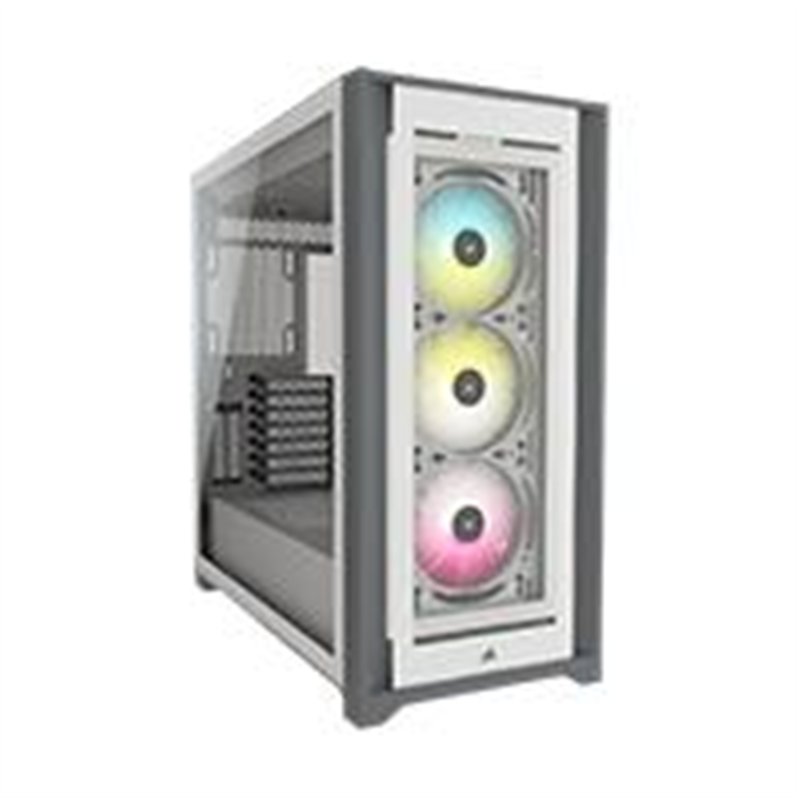GABINETE CORSAIR ICUE 5000T/BLANCO/SEMI- TORRE/ATX /CRISTAL TEMPLADO/RGB /GAMER (CC-9011231-WW)