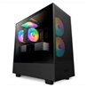 GABINETE NZXT H5 FLOW RGB /NEGRO/CON VENTANA/MIDI-TOWER/MICRO-ATX/RGB/GAMER