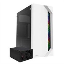 GABINETE ACTECK VIKEN GM434 / MEDIA TORRE / MICRO ATX, MINI ITX / FUENTE 500W / ILUMINACION RGB / PANEL CRISTAL TEMPLADO, METAL 