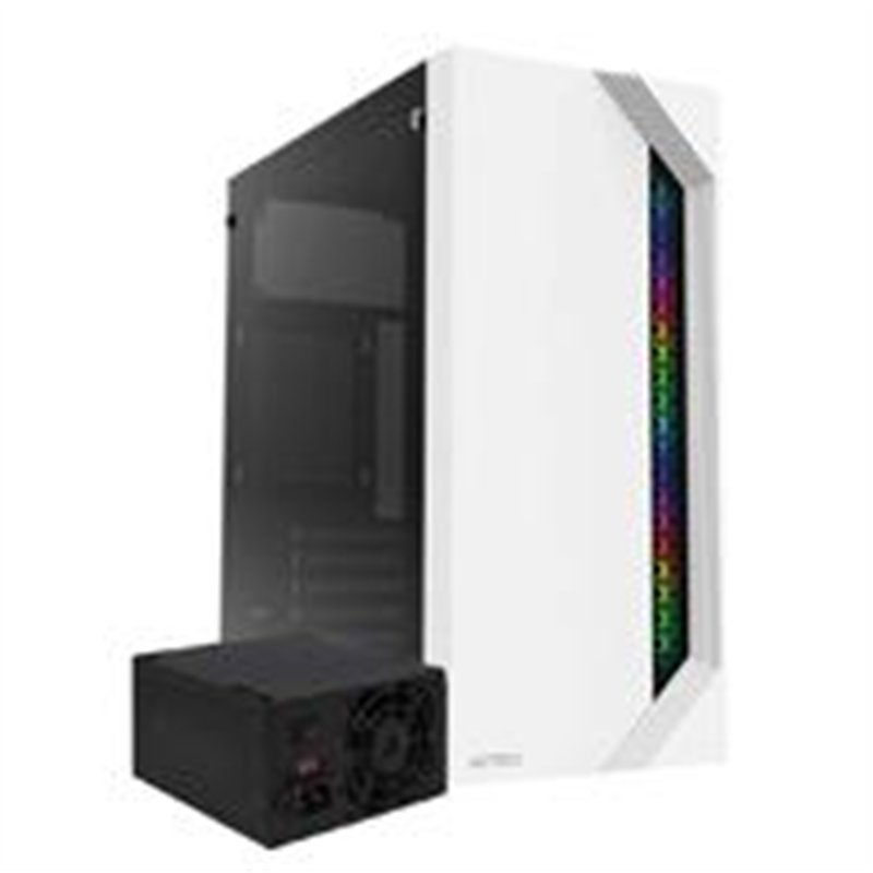 GABINETE ACTECK VIKEN GM434 / MEDIA TORRE / MICRO ATX, MINI ITX / FUENTE 500W / ILUMINACION RGB / PANEL CRISTAL TEMPLADO, METAL 