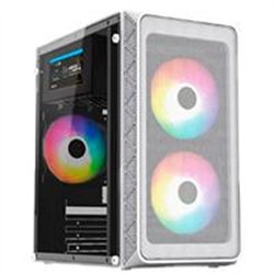 GABINETE ACTECK DOOM PRO MESH GI730M / MINI TORRE / MINI ITX, MICRO ATX / FUENTE DE PODER 600 W / PANEL CRISTAL TEMPLADO / VENTI