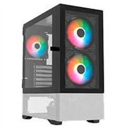 GABINETE GAMER BALAM RUSH NITROX CRYSTAL 5500 CBW / MEDIA TORRE / ATX, M-ATX, MINI ITX / PANEL REMOVIBLE CRISTAL TEMPLADO / VENT