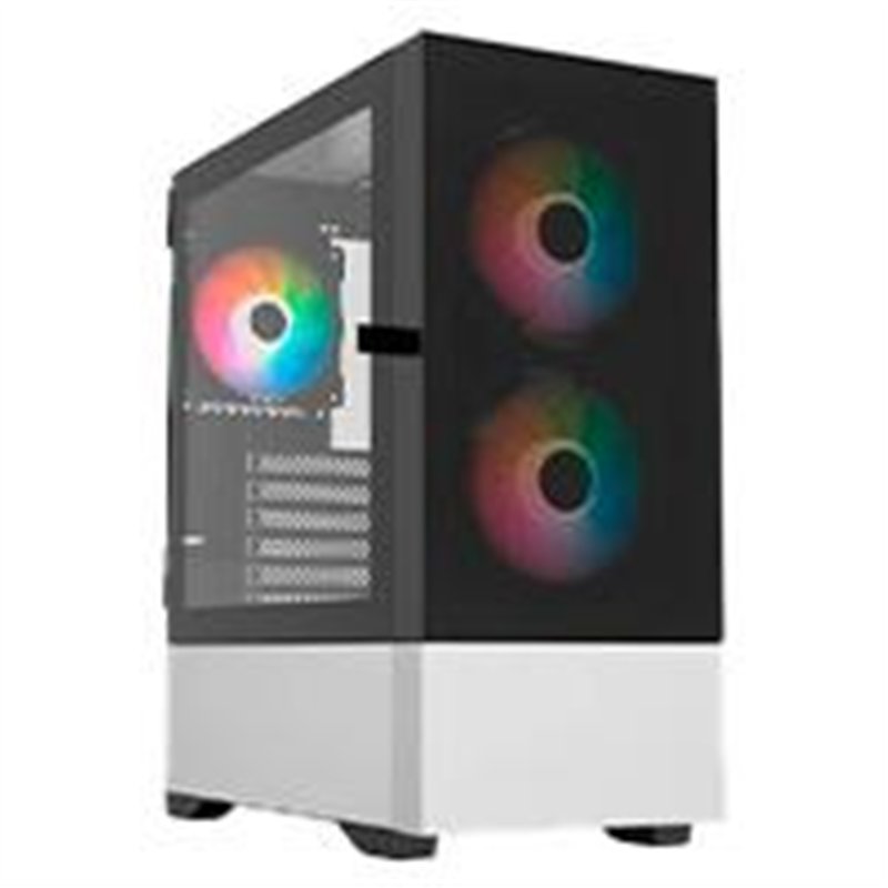 GABINETE GAMER BALAM RUSH NITROX AIRCOOL 5500 ABW / MEDIA TORRE / ATX, M-ATX, MINI ITX / VENTILADOR ARGB / PANEL REMOVIBLE CRIST