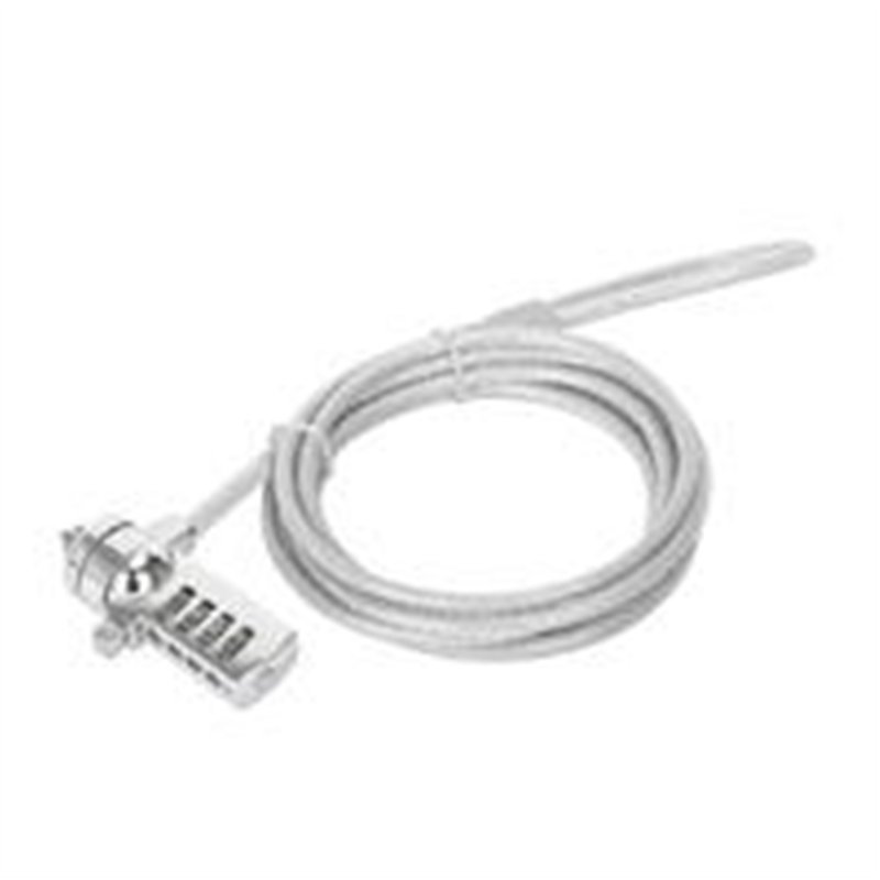 CANDADO LAPTOP /MANHATTAN/440448/COMBINACION 2.0M, 4 DIGITOS, PLATEADO