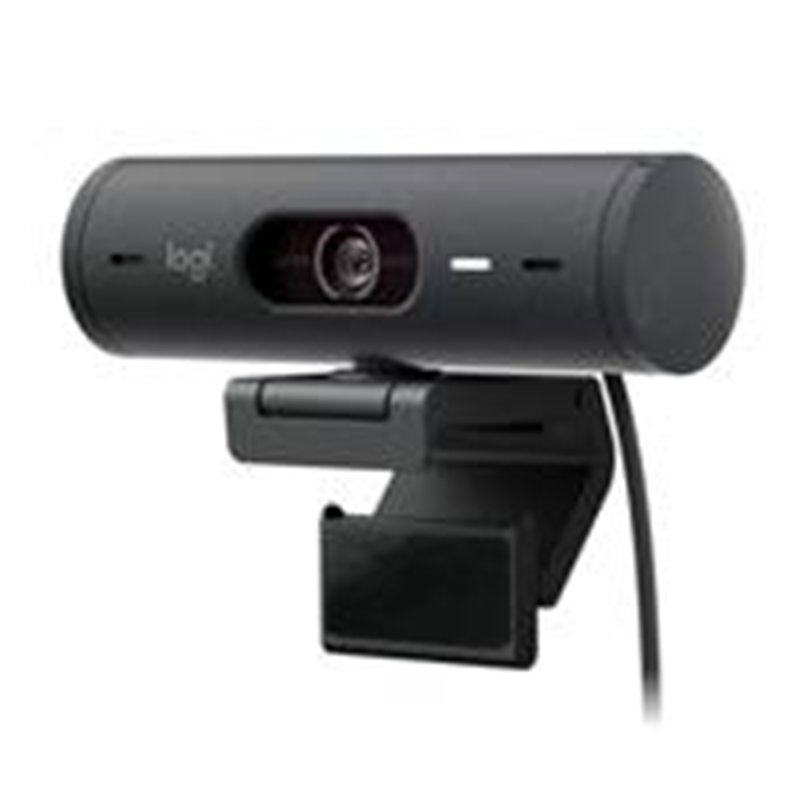 WEBCAM LOGITECH BRIO 500 GRAFITO FHD 1080 A 30 FPS AUTO ENFOQUE, MICRÓFONO IA USB-C WIN/MAC OS