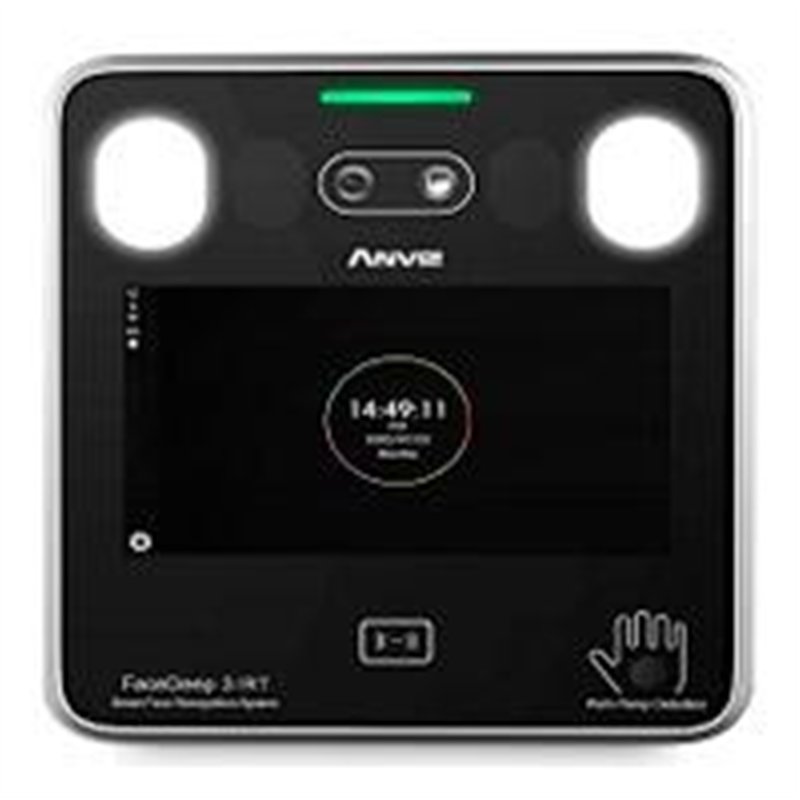 CONTROL DE ACCESO / ANVIZ / FACEDEEP3 IRT / BIOMETRICO FACIAL CON DETECCION DE CUBREBOCAS Y MODULO TERMOGRAFICO PARA MANO / 6,00