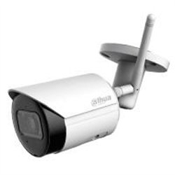 CAMARA DAHUA IP BULLET WIFI DE 4 MEGAPIXELES/ LENTE DE 2.8MM/ 90 GRADOS DE APERTURA/ H.265/ IR DE 30 METROS/ MICROFONO INTEGRADO