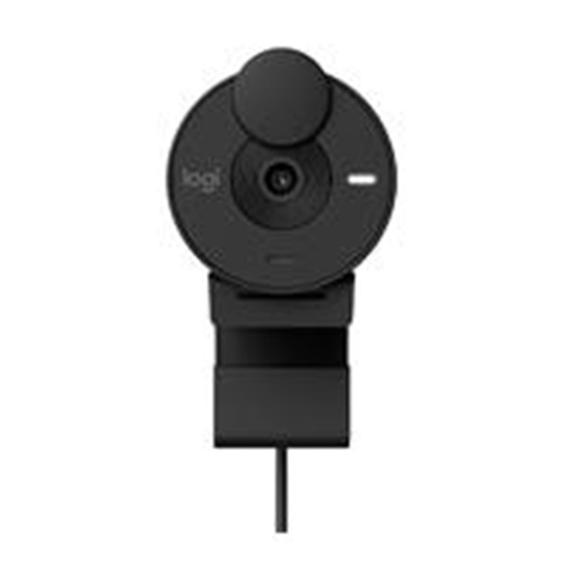 WEBCAM LOGITECH BRIO 300 COLOR GRAFITO FHD 1080 A 30 FPS AUTO ENFOQUE, MICROFONO USB-C 3.1 WIN/MAC OS