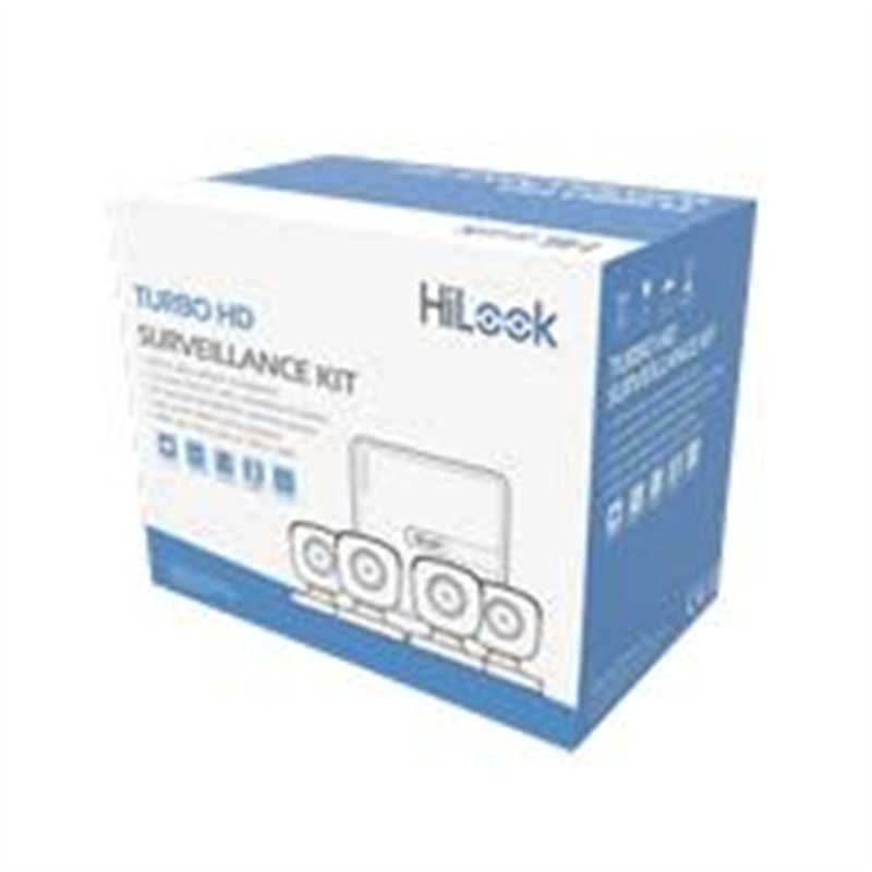 KIT TURBOHD 720P HILOOK BY HIKVISION KIT TURBOHD 720P DVR 4 CANALES / 4 CMARAS BALA DE POLICARBONATO / 4 CABLES 18 MTS / 1 FUENT
