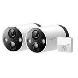 CAMARA WIFI TP-LINK TAPO C420S2 KIT 2 CAMARAS PARA EXTERIOR CON BATERIA RECARGABLE RESOLUCION 2K 1080P IP65 A PRUEBA DE AGUA VIS