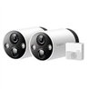 CAMARA WIFI TP-LINK TAPO C420S2 KIT 2 CAMARAS PARA EXTERIOR CON BATERIA RECARGABLE RESOLUCION 2K 1080P IP65 A PRUEBA DE AGUA VIS