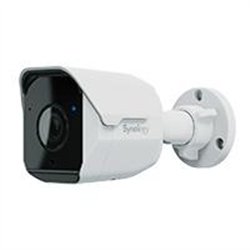 CAMARA IP SYNOLOGY BC500 TIPO BALA 5 MP IR DE 30 M LENTE 2.8MM DIA Y NOCHE, IP67 POE H.265, RANURA MICROSD, INCLUYE LICENCIA VIT