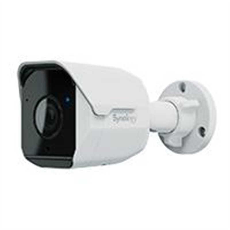 CAMARA IP SYNOLOGY BC500 TIPO BALA 5 MP IR DE 30 M LENTE 2.8MM DIA Y NOCHE, IP67 POE H.265, RANURA MICROSD, INCLUYE LICENCIA VIT