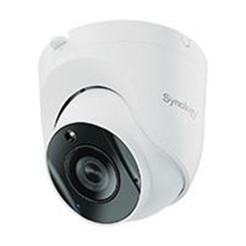 CAMARA IP SYNOLOGY TC500 TURRET 5 MP IR 30 M LENTE 2.8MM DIA Y NOCHE, IP67 IK10 POE H.265, RANURA MICROSD, INCLUYE LICENCIA VITA