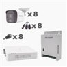 KIT TURBOHD 2 MEGAPIXELES HIKVISION KH1080P8BFH DVR 8 CANALES CON AUDIO POR COAXITRON / 8 CáMARAS CON MICRóFONO INTEGRADO 101° V