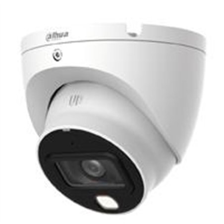 CAMARA ANALOGA HD/DAHUA/ HAC-HDW1809TLM-A-LED/DOMO EYEBALL 4K FULL COLOR/8 MP/LENTE DE 2.8MM/106° DE APERTURA/MICROFONO INTEGRAD