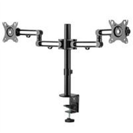 SOPORTE DE ESCRITORIO PARA 2 MONITORES HASTA DE 32 DE MONTAJE VESA - ARTICULADA - 2 BRAZOS GIRATORIOS -EN ALUMINIO ARMDUAL3 - ST