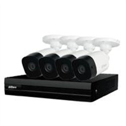 KIT DE 8 CANALES 2 MEGAPIXELES/ CON 4 CAMARAS/ WIZSENSE/ H.265/ 4 CAMARAS 1080P DE POLICARBONATO/ 4 CANALES1 IP/ 4 CANALES CON S