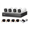 KIT DE 4 CANALES DE 2 MEGAPIXELES/ DVR COOPER-I WIZSENSE/ CON IA/ H.265/ 4 CAMARAS B1A21 1080P/ 4 CANALES 1 IP O HASTA 5 CANALES