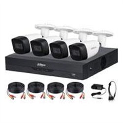 KIT DE 4 CANALES DE 5 MP CON AUDIO/ DVR WIZSENSE CON RECONOCIMIENTO DE ROSTROS/ H.265/ 4 CAMARAS METALICAS/ 4 CH 1 IP O HASTA 5 