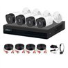 KIT DE 4 CANALES DE 1 MEGAPIXEL/ 4 CMARAS B1A11 CON LENTE DE 2.8MM/ 93 GRADOS DE APERTURA/ 4 CH1 IP O HASTA 5 CH IP/ SMD PLUS/ B