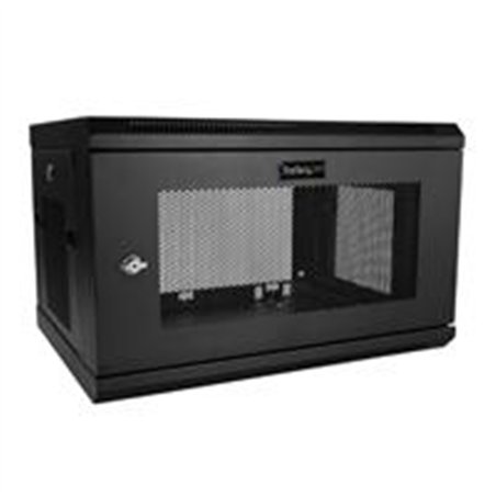 GABINETE RACK DE SERVIDORES 6U DE 19 PARA MONTAJE - CON PROFUNDIDAD AJUSTABLE DE 38CM/15 Y CIERRE DE SEGURIDAD - VENTILACION, ES