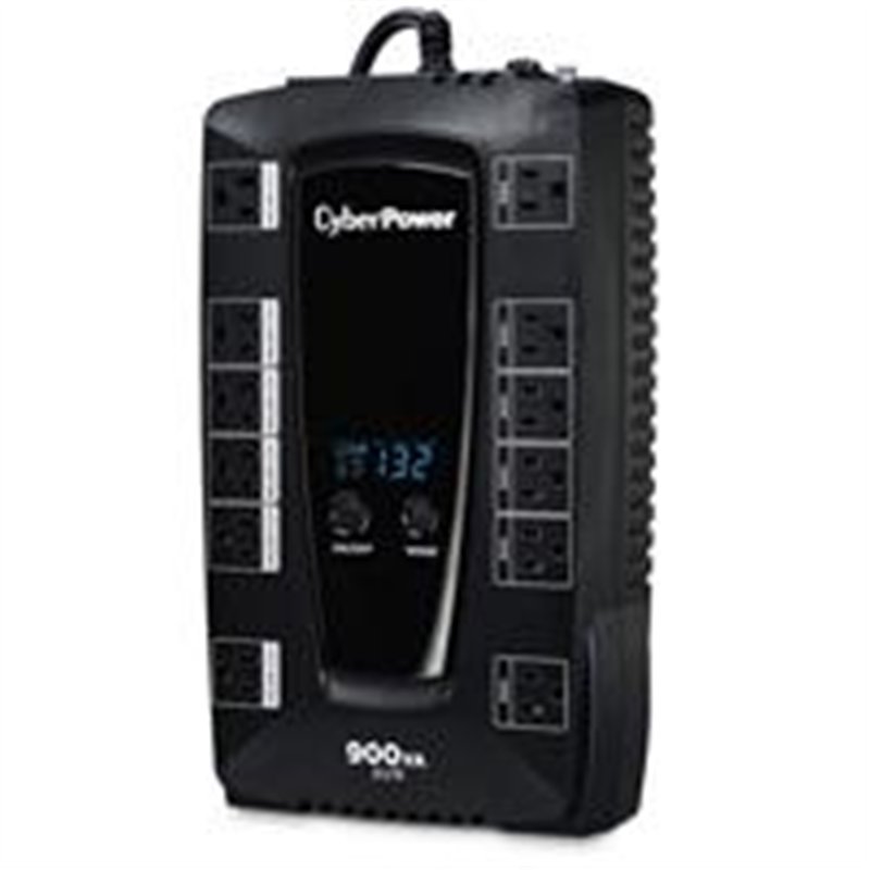 NO BREAK CYBERPOWER (AVRG900LCD) 900VA /480W, INTERACTIVO, TORRE ,12 × NEMA 5-15R, 6 RESPALDO Y 6 SUPRESIÓN, 3 AÑOS DE GARANTÍA,