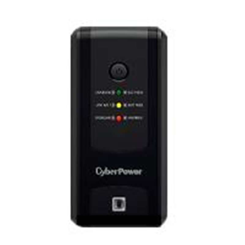 NO BREAK CYBERPOWER (UT750GU) 750VA / 375W, INTERACTIVO, INDICADORES LED, 8 NEMA 5-15R 4 RESPALDO / 4 SUPRESIÓN Y REGULACIÓN, TO