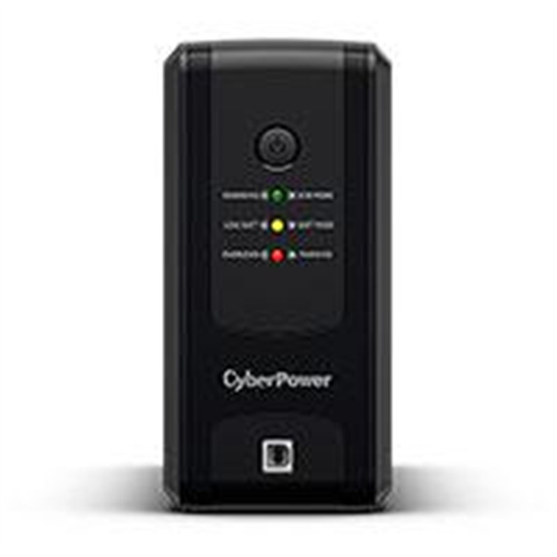 NO BREAK CYBERPOWER (UT1000GU) 1000VA / 500W, INTERACTIVO, INDICADORES LED, 8 NEMA 5-15R 4 RESPALDO / 4 SUPRESIÓN Y REGULACIÓN, 