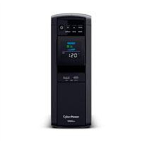 NO BREAK CYBERPOWER (CP1500PFCLCDA) 1500 VA /1000 W, INTERACTIVO, ONDA SENOIDAL PURA (PFC),12 × NEMA 5-15R, (6 RESPALDO Y 6 SUPR