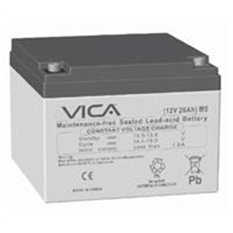 BATERIA DE REEMPLAZO VICA 12V 26AH, GENERICA PARA EL 80 DE LOS NO BREAK DE OTRAS MARCAS
