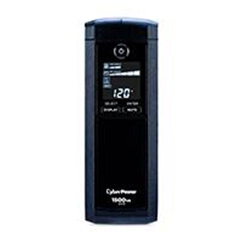 NO BREAK CYBERPOWER CP1500AVRLCD 1500VA/ 900 WATTS, INTERACTIVO,TORRE, 12 NEMA 5-15R, 6 RESPALDO Y 6 SUPRESIN, 3 AÑOS DE GARANTA
