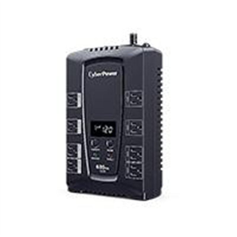 NO BREAK / UPS CYBERPOWER LCD INTELIGENTE 685 VA 390 WATTS 3 AÑOS DE GARANTA EN PILA Y EQUIPO