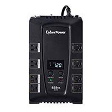 NO BREAK CYBERPOWER CP825AVRLCD 825VA/ 450 WATTS, INTERACTIVO, TORRE, 8 NEMA 5-15R, 4 RESPALDO Y 4 SUPRESIN, 3 AÑOS DE GARANTA, 