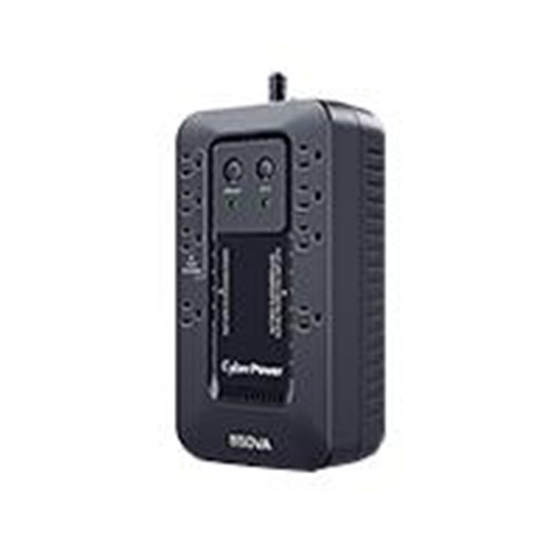 NO BREAK CYBERPOWER (EC550G) 550VA / 330W, STANDBY, GABINETE COMPACTO, 8 × NEMA 5-15R (1 SUPRESIÓN SOLAMENTE, 3 SUPRESIÓN CON MO