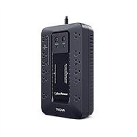 NO BREAK CYBERPOWER (EC750G) 750VA / 450W, STANDBY, GABINETE COMPACTO, 12 × NEMA 5-15R (, 3 SUPRESIÓN CON MODO ECO, 6 SUPRESIÓN 