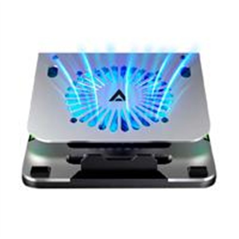 BASE ENFRIADORA ACTECK FROOST EX BE650 / 4 PUERTOS USB / 16 PULGADAS / PESO 0.750 G /1 VENTILADOR / ALUMINIO / ANTIDERRAPANTE / 