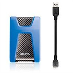 DISCO DURO EXTERNO ADATA HD650 2TB PORTATIL 2.5 USB 3.2 WINDOWS MAC LINUX CONTRAGOLPES COLOR AZUL (AHD650-2TU31-CBL)