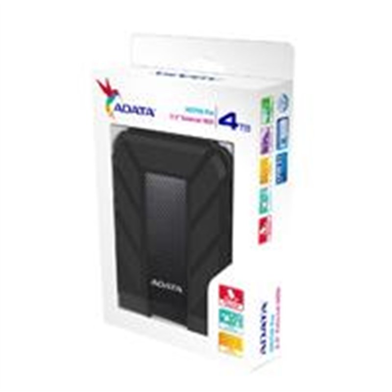 DISCO DURO EXTERNO ADATA HD710P 4TB PORTATIL 2.5 USB 3.2 WINDOWS MAC LINUX CONTRAGOLPES COLOR NEGRO (AHD710P-4TU31-CBK)