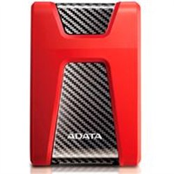DISCO DURO EXTERNO ADATA HD650 1TB PORTATIL 2.5 USB 3.2 WINDOWS MAC LINUX CONTRAGOLPES COLOR ROJO (AHD650-1TU31-CRD)