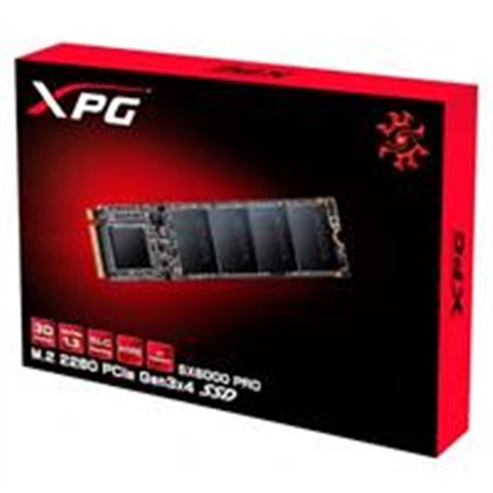 UNIDAD DE ESTADO SOLIDO SSD INTERNO XPG ASX6000 PRO 1TB M.2 2280 NVME PCIE GEN 3X4 LECT. 2100 ESCRIT. 1500 MBS 3DNAND PC LAPTOP 