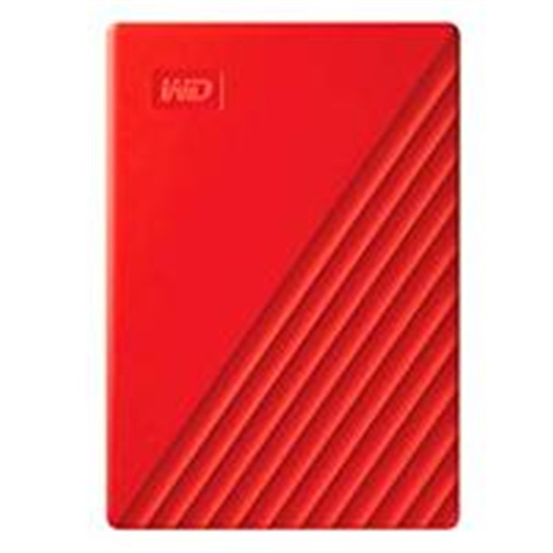 DISCO DURO EXTERNO WD MY PASSPORT 4TB 2.5 PORTATIL USB3.0 ROJO WINDOWS BACKUP ENCRIPTACION WDBPKJ0040BRD-WESN
