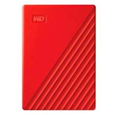 DISCO DURO EXTERNO WD MY PASSPORT 4TB 2.5 PORTATIL USB3.0 ROJO WINDOWS BACKUP ENCRIPTACION WDBPKJ0040BRD-WESN