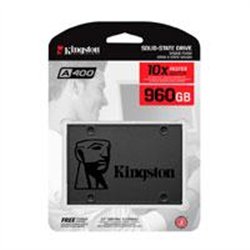 UNIDAD DE ESTADO SOLIDO KINGSTON INTERNO A400 960GB 2.5 SATA3 7MM LECT.500/ESCRIT.450MB/S PC/LAPTOPSA400S37/960G