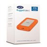 DISCO DURO EXTERNO LACIE RUGGED USB-C 4TB 2.5 PORTATIL USB 3.1 NARANJA-PLATA WINDOWS MAC CONTRAGOLPES AGUA Y POLVO